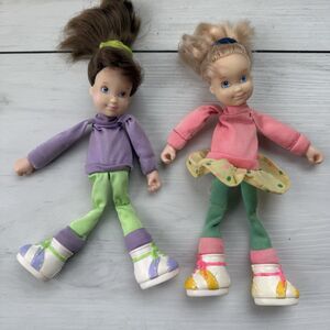 Vintage 1990 ERTL PK Playground Kids Doll Lot Of 2 Megan Brunette & Katie Blond